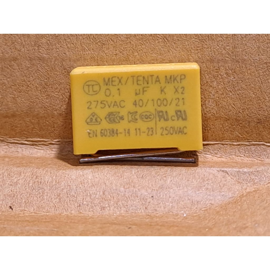 MKP Box Capacitor By Tenta 0.1uf (100N) 275Vac คุณภาพดี