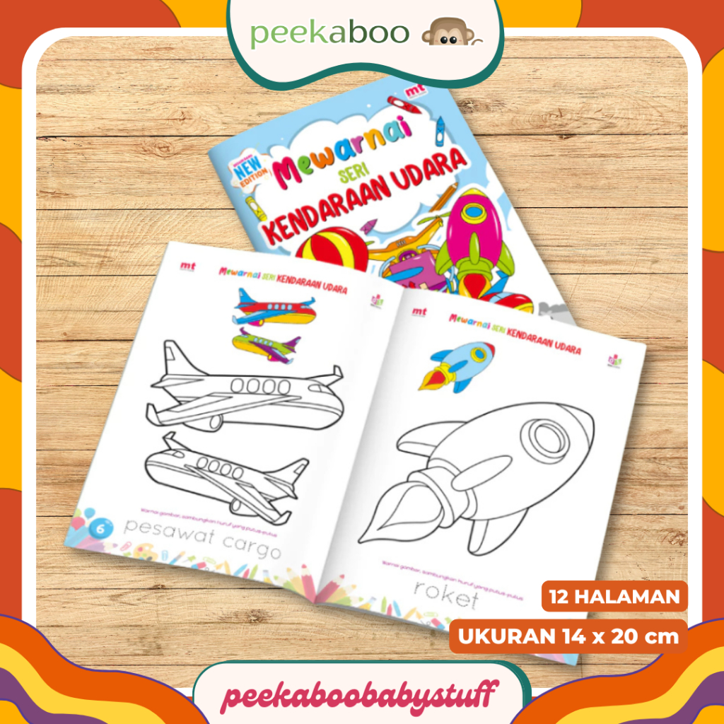 หนังสือระบายสีสําหรับ KINDERGARTEN CHILDREN READING และ WRITING / หนังสือสี A5 - AIR VEHICLE