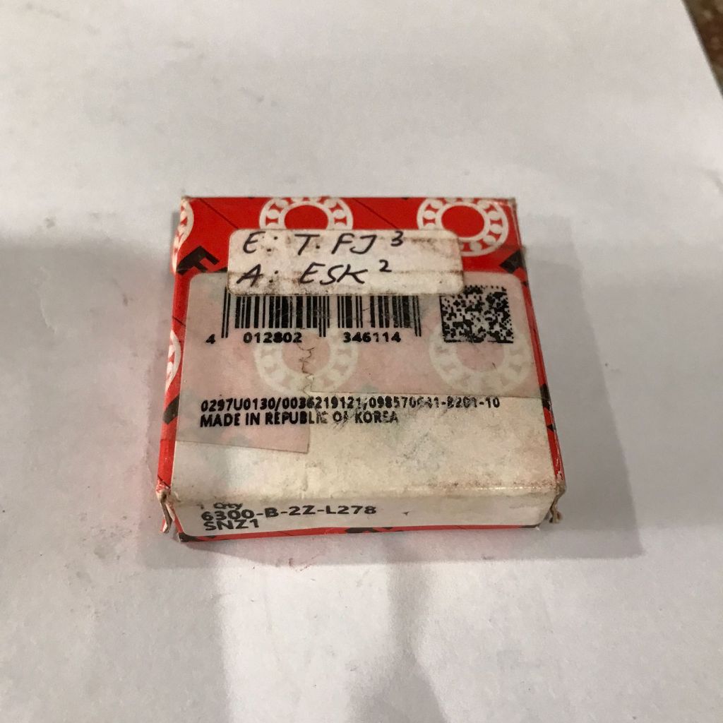 FAG BEARING 6300 -2ZR (โคลส)
