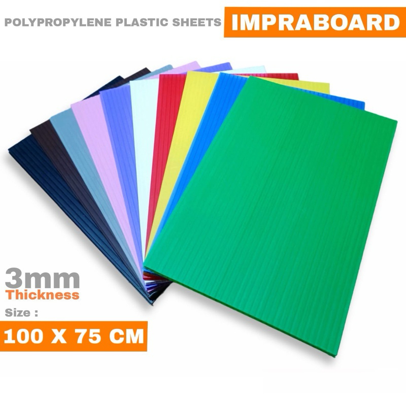 IMPRABOARD T3 ขนาด 100 CM X 75 CM (3MM THICKNESS) COLOR ACCORDING TO ORDER/REGULAR.