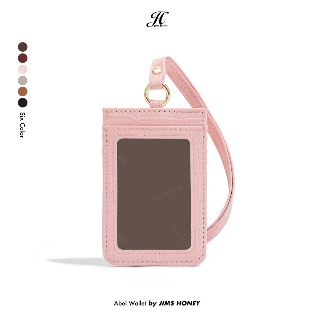 JIMS HONEY Abel Wallet Lanyard - Abel Wallet ID Card - เชือกเส้นเล็กงาน Unisex