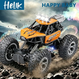 Mobil Remote Control dengan Lampu Musik Bisa Keluar Asap 2.4GHZ RC Mobil Off Road Climbing Car RC Rock Crawler 2WD Powerful