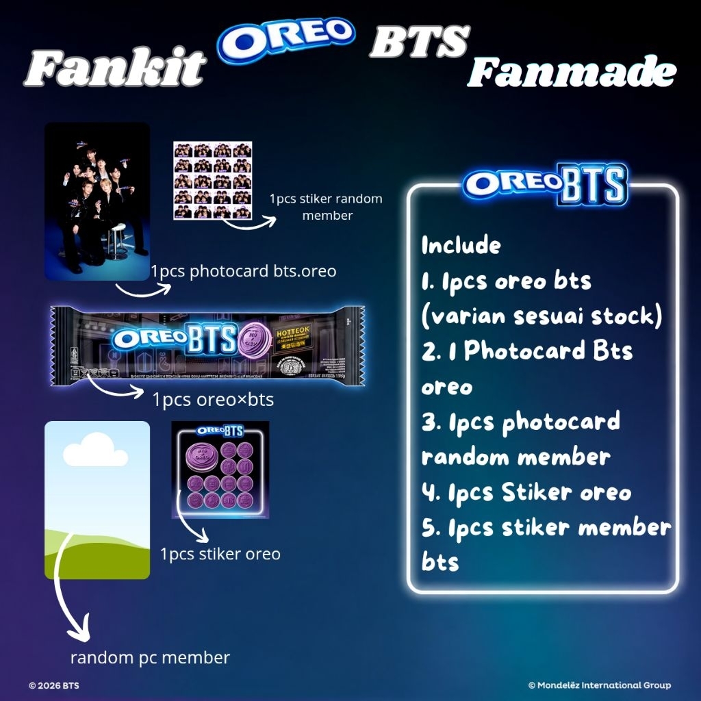 Oreo BerbiBTS Fankit Fanmade LIMITED STOCK