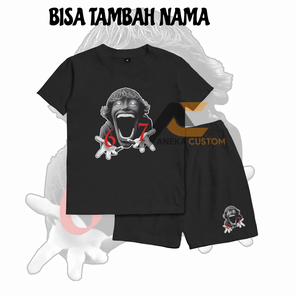 ชุดเด็กตัวละคร SCP 67kid / ชุดสูทเสื้อยืดเด็ก SCP 67 / สามารถเพิ่มชื่อได้