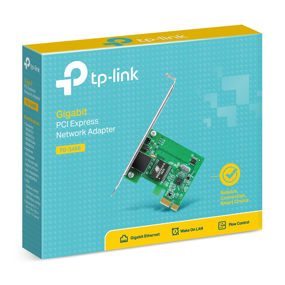 TP-LINK PCI Express Network Adapter Gigabit TG-3468 / Archer T4E AC1200 ไร้สาย