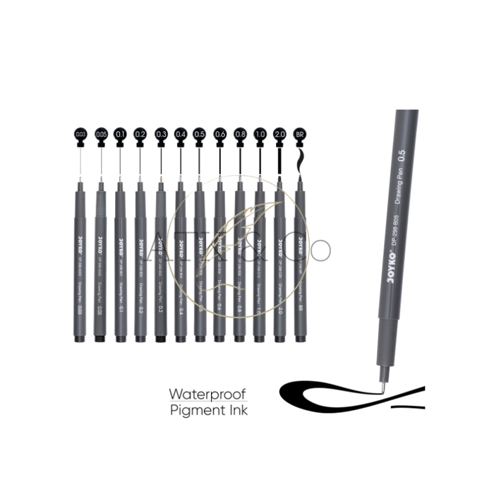 Joyko DP-298 Drawing Pen - Joyko Black Drawing Pen Marker Single