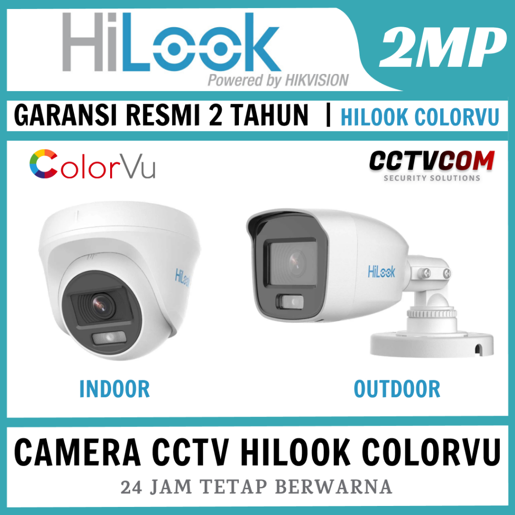 HILOOK กล้องวงจรปิด INDOOR 2MP COLORVU 1080p