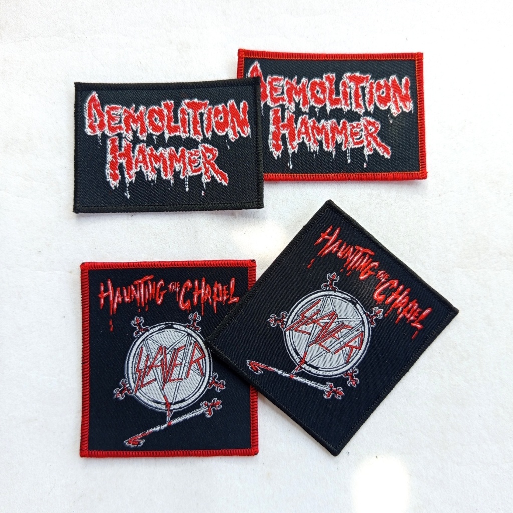Hammer Logo / แพทช์ทอ Slayer - เย็บบนแจ็คเก็ต & เสื้อกั๊ก - แฟชั่นเพลง