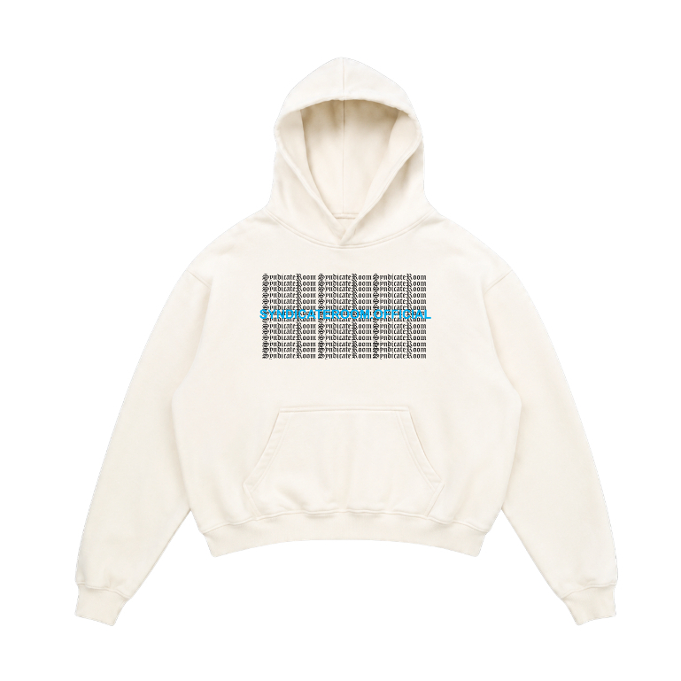 Boxy Fit Oversize White Hoodie - KAPITAL - SyndicatorRoom