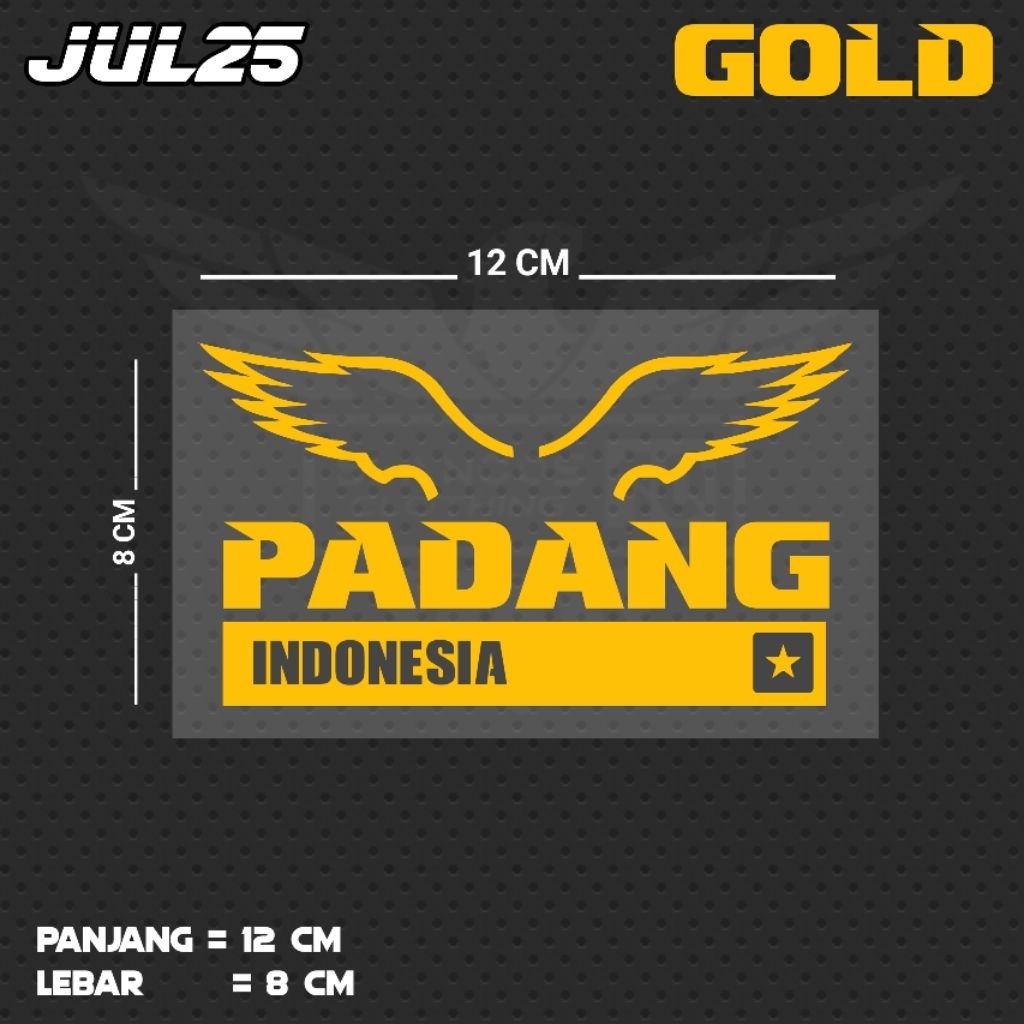 INDONESIAN PADANG WRITING CUTTING STICKER | JUL25 SB