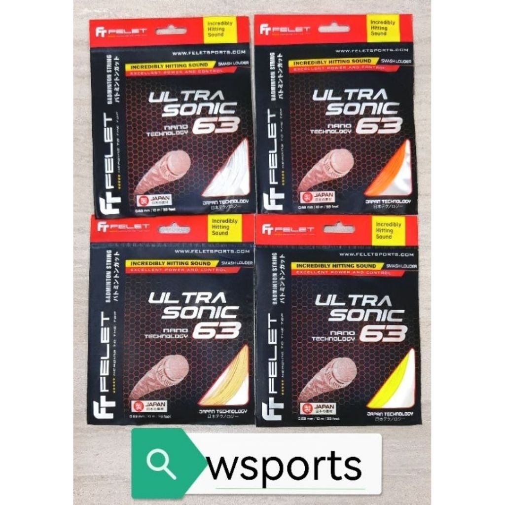 ของแท้ Felet Ultrasonic 63 Badminton STRINGS