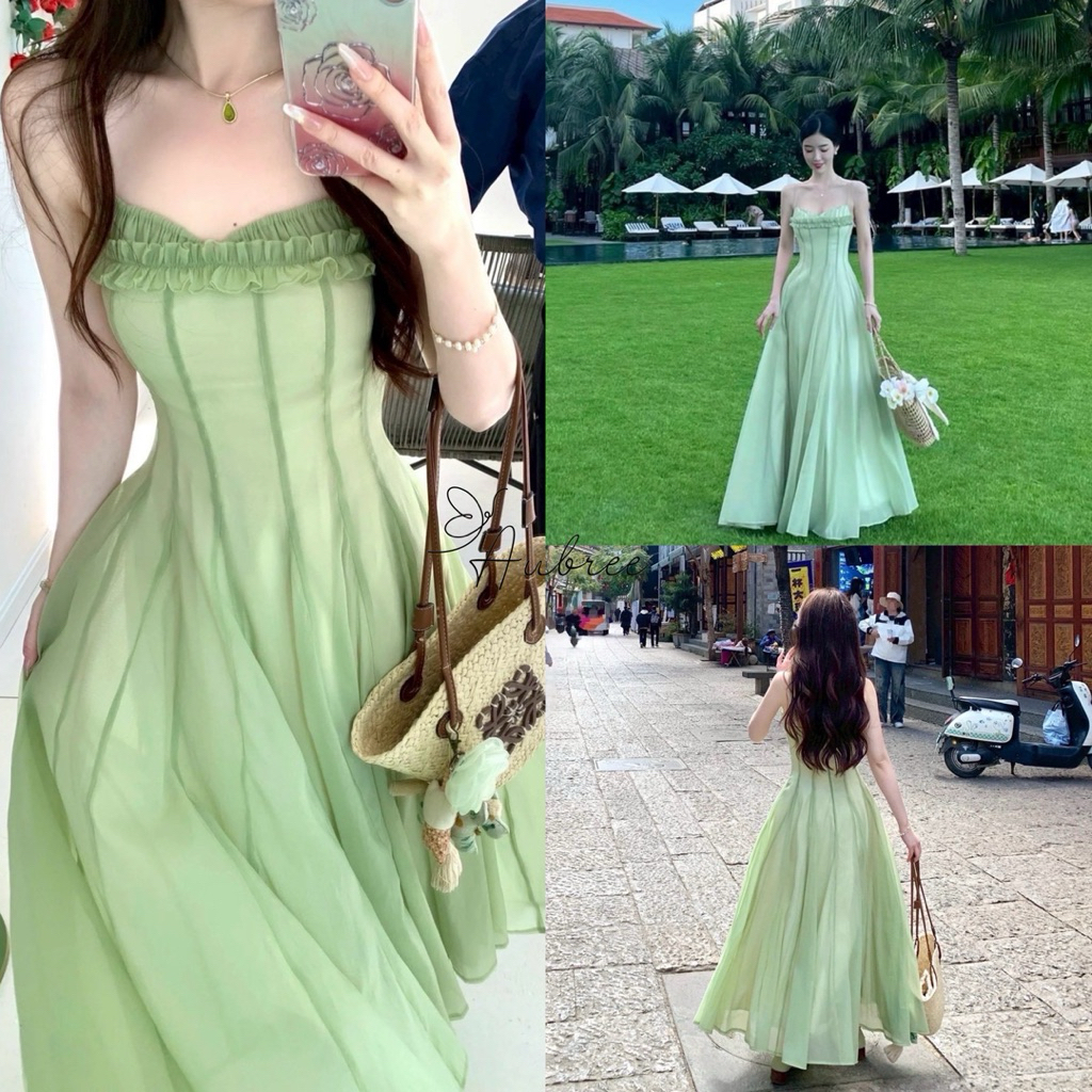 [ AUBREE ] Mulan Vietnam Dress / Maxi Flowy Dress / ชุดสตรี