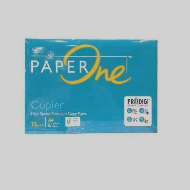 A4 HVS PAPER 75 GRAM PAPER ONE 1 รีม (500 แผ่น)