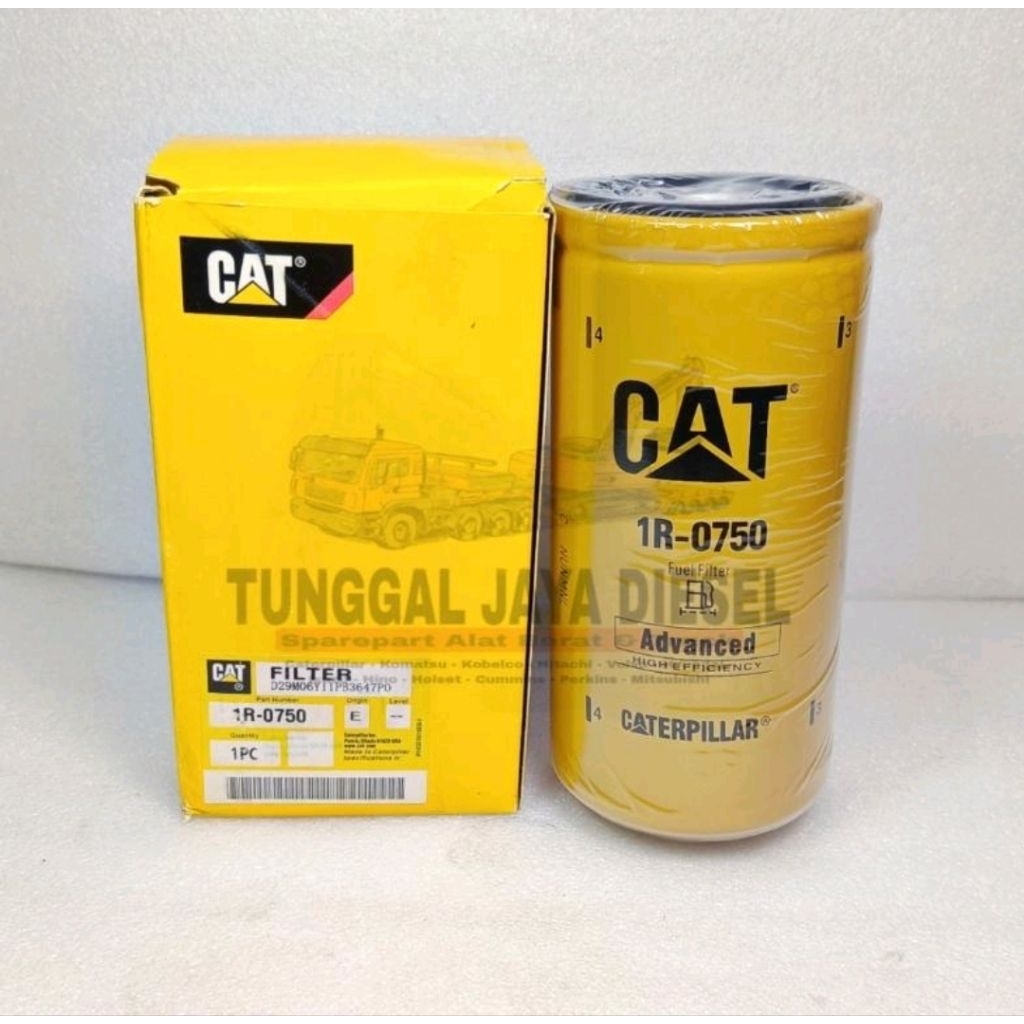 กรองดีเซล 320D 235D 12H C9 กรองน้ํามันเชื้อเพลิง 1R-0750 / 1R0750 / 1R 0750