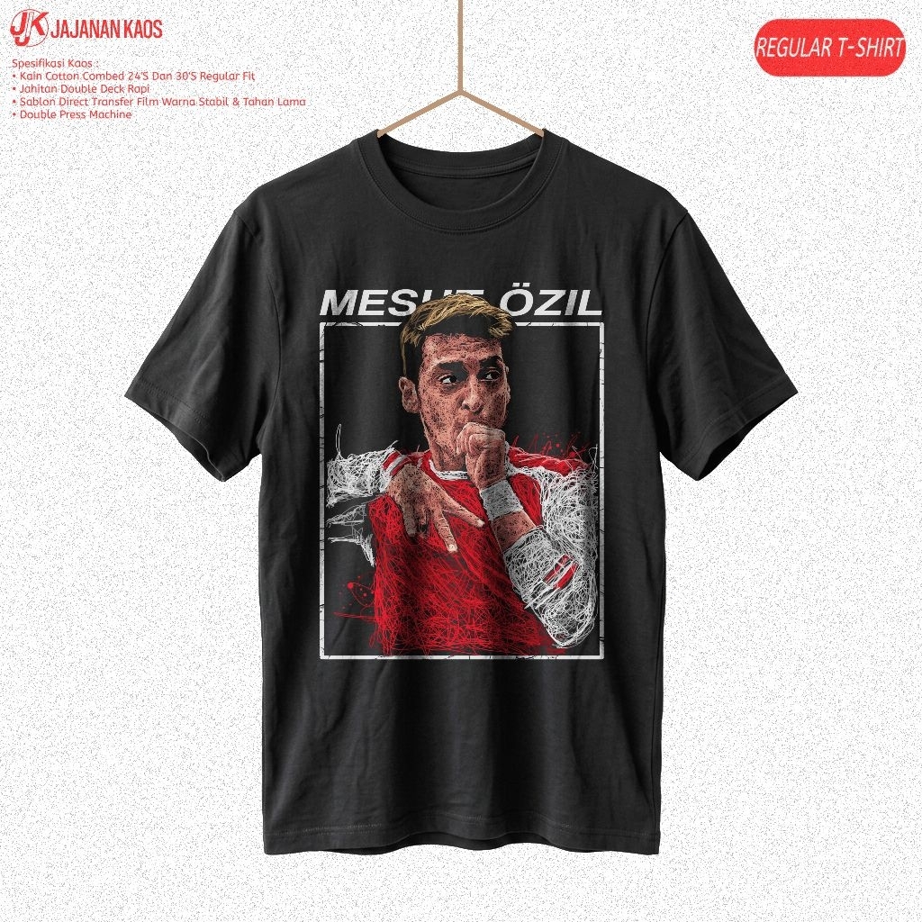 Arsenal Legend Football Distro เสื้อยืด MESUT OZIL Scribble Art สไตล์ Custom Regular Fit