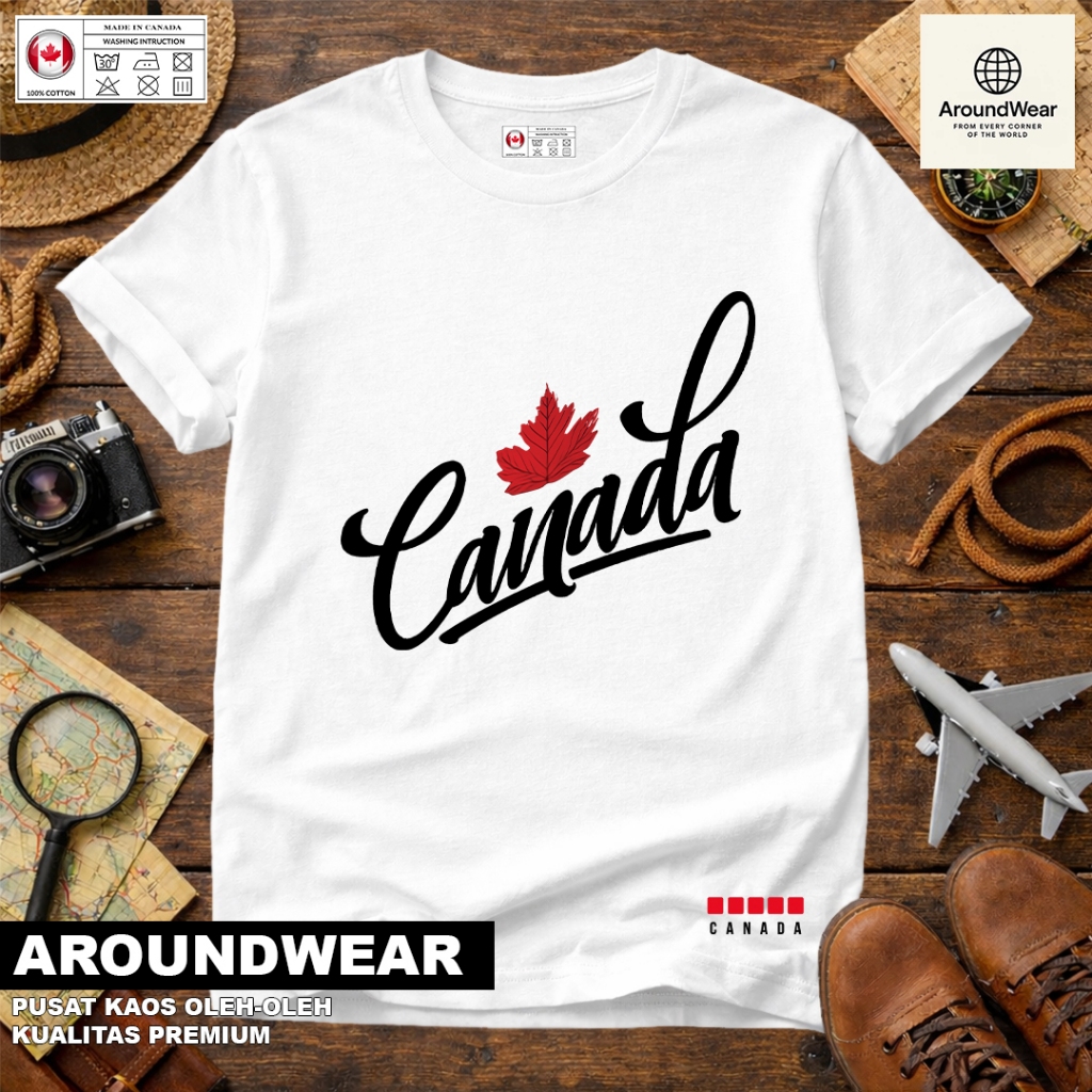 เสื้อยืดโดย CANADA OTTAWA USING A STATE TAGSAL COTTONJ 30S MATERIAL PREMIUM SOUVENIR ของขวัญ