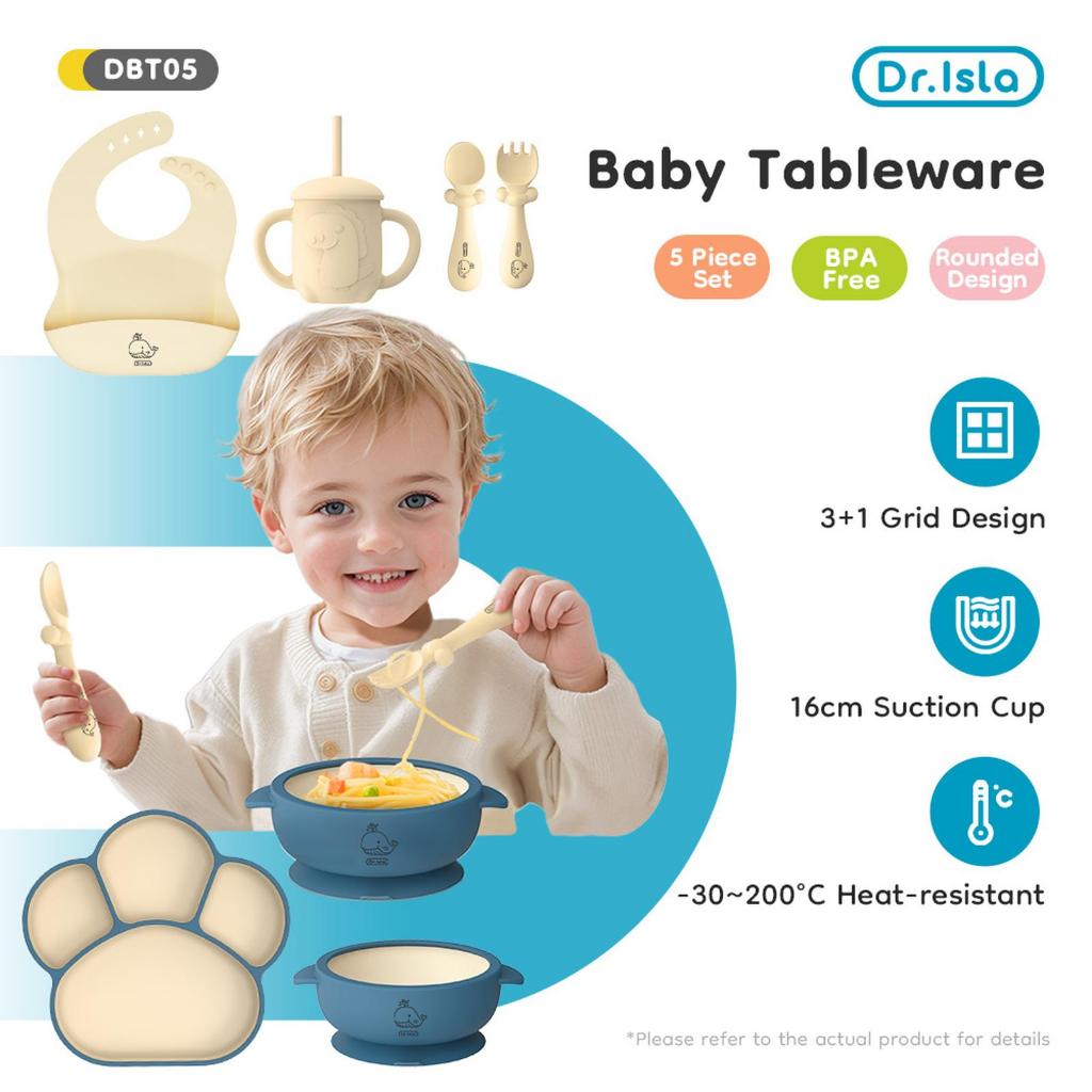 Dr Isla Baby Tableware Set 5 DBT05PK - ชุดอาหารเด็ก