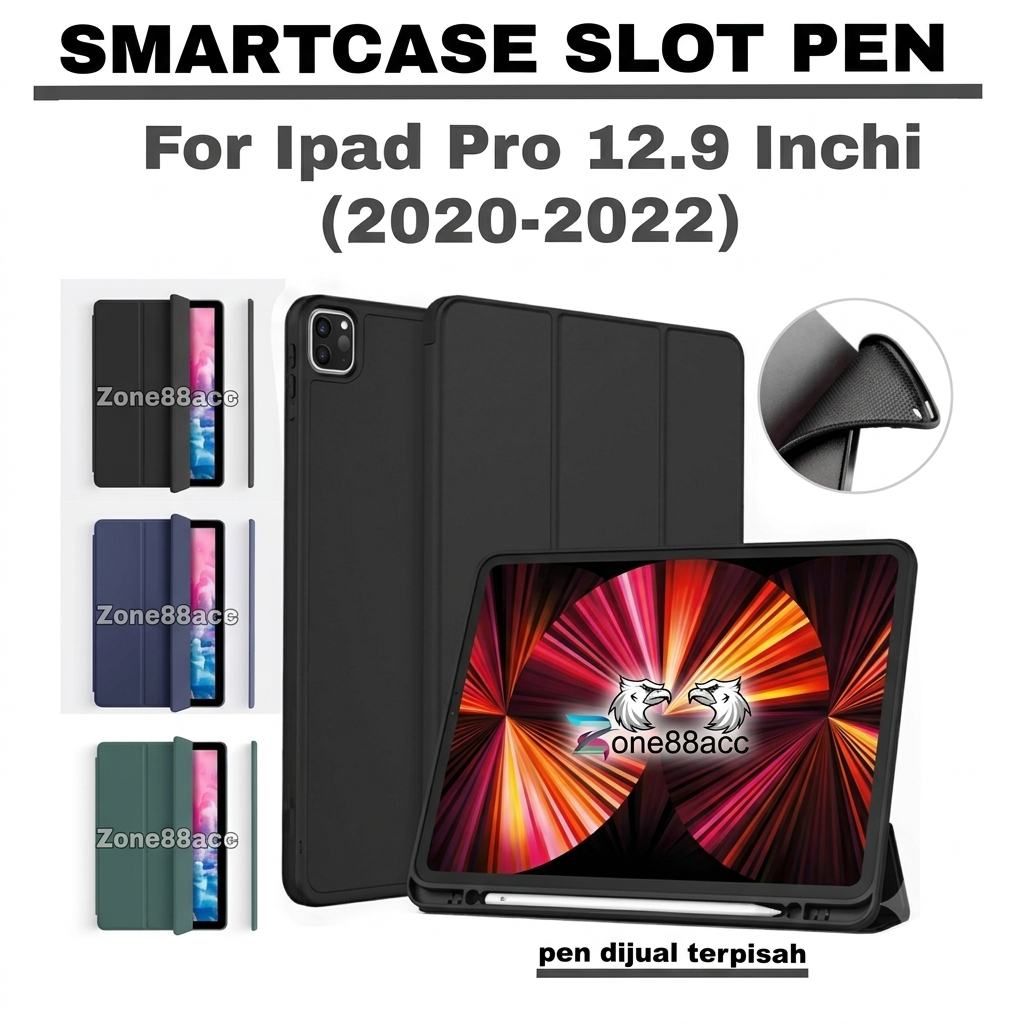 Smartcase Slot Pen iPad Pro 12.9 นิ้ว 2020-2021-2022 \ iPad Pro 12.9 เคส \ iPad Pro 12.9 นิ้ว \ iPad