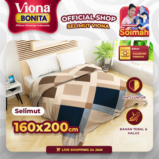 Selimut Premium Viona by Bonita uk 160x200cm | Lembut, tebal FREE TAS