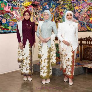 IZARABATIK - Kartika Series Jacquard Fukuro Bross Set Kebaya Janggan Batik Modern