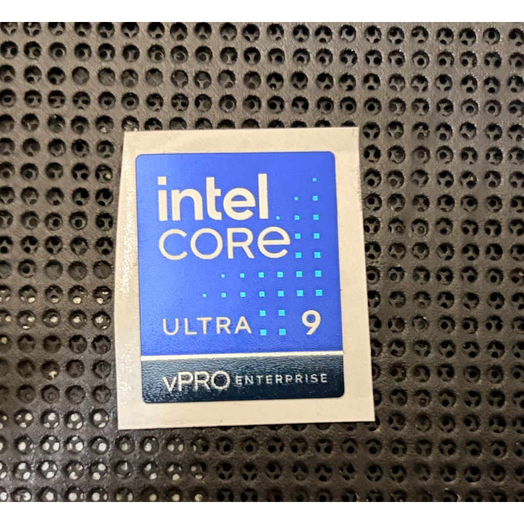 สติ๊กเกอร์โลโก้องค์กร intel Core Ultra 9 vPRO ดั้งเดิม
