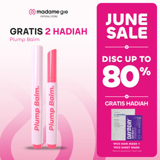 [GRATIS 2 HADIAH] Madame Gie Plump Balm - Lip Gloss Moisturizing Long Lasting