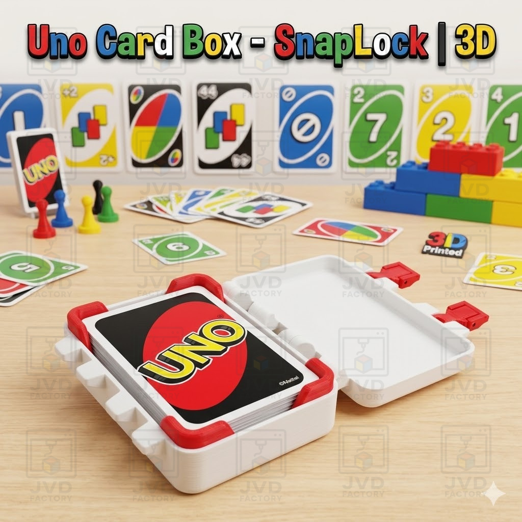 Uno Card Box - SnapLock | 3D 3D