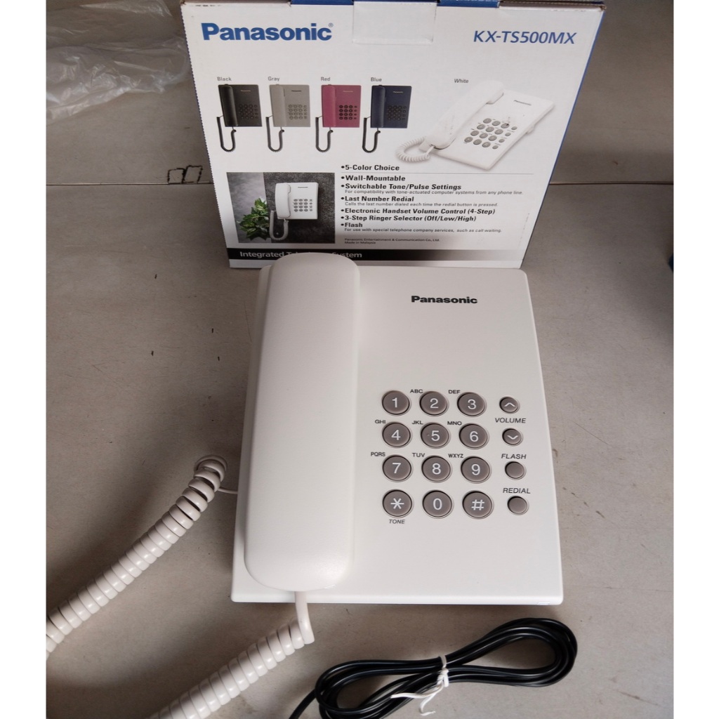 โทรศัพท์ไลน์เดี่ยว PANASONIC KX-TS500MX (ระบบโทรศัพท์รวม)