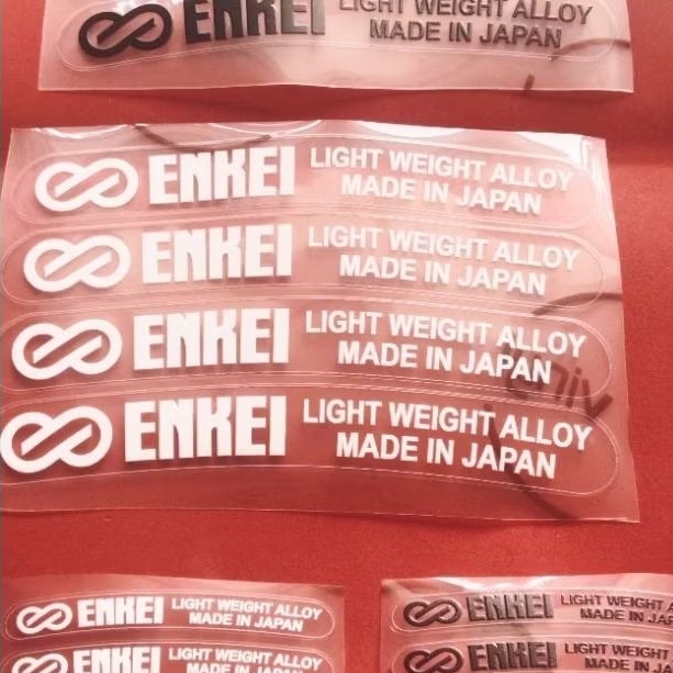 สติ๊กเกอร์ ENKEI RIMS สติ๊กเกอร์ ENKEI RIMS สําหรับรถจักรยานยนต์และรถยนต์
