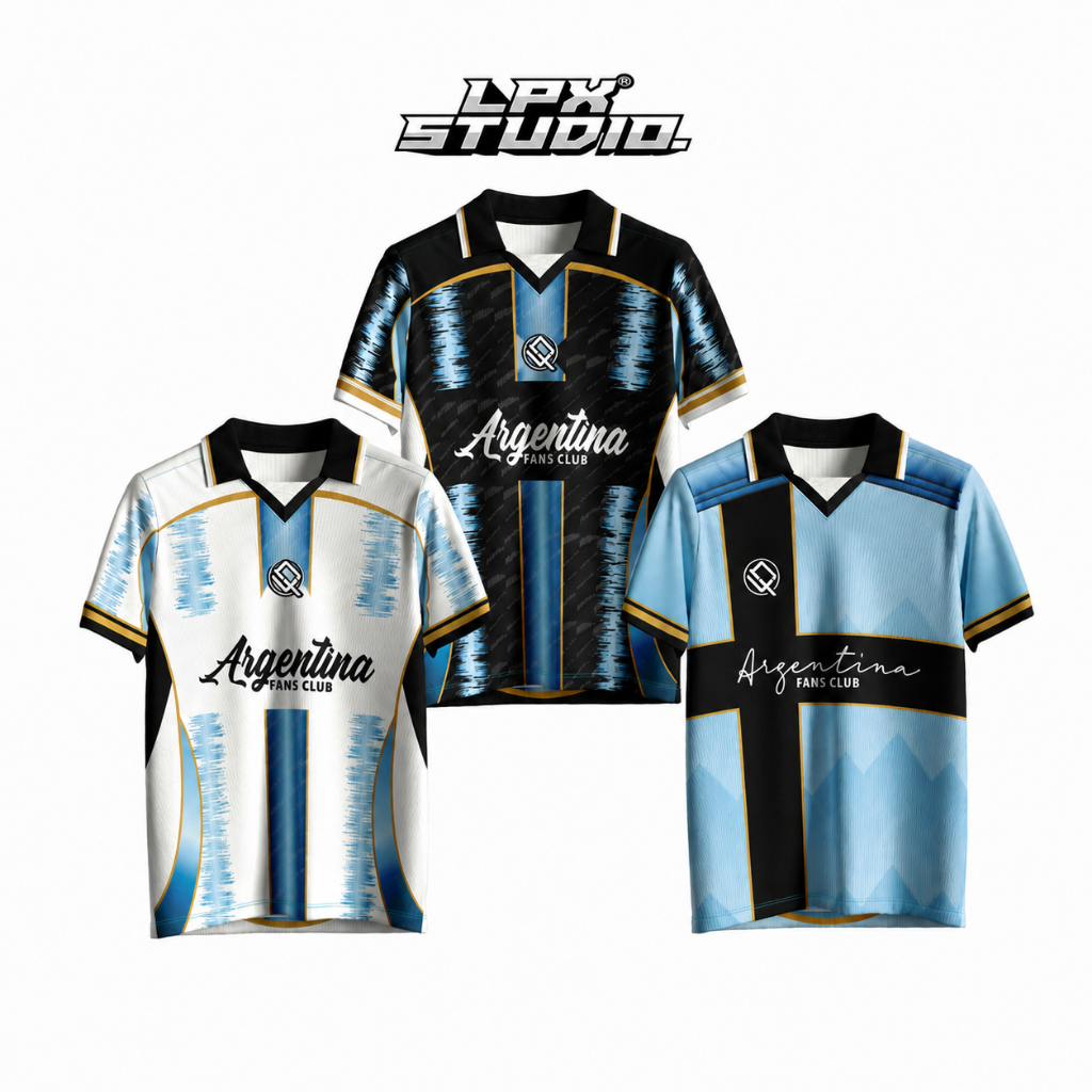 LPX Jersey Argentina Fantasy Series / Vintage Casual Retro Jersey