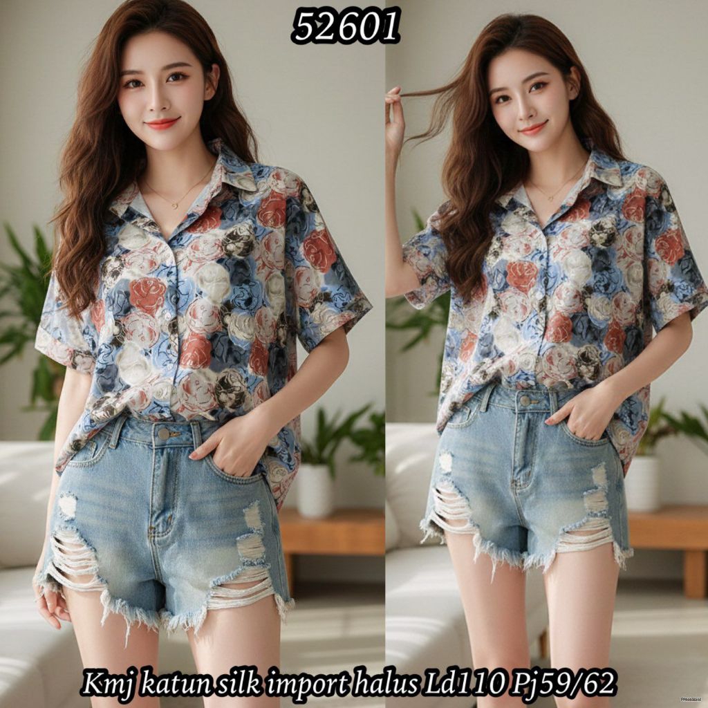 เคมีจา 57601 - 52602 - 52618 - 52611 เสื้อเชิ้ตผู้หญิง