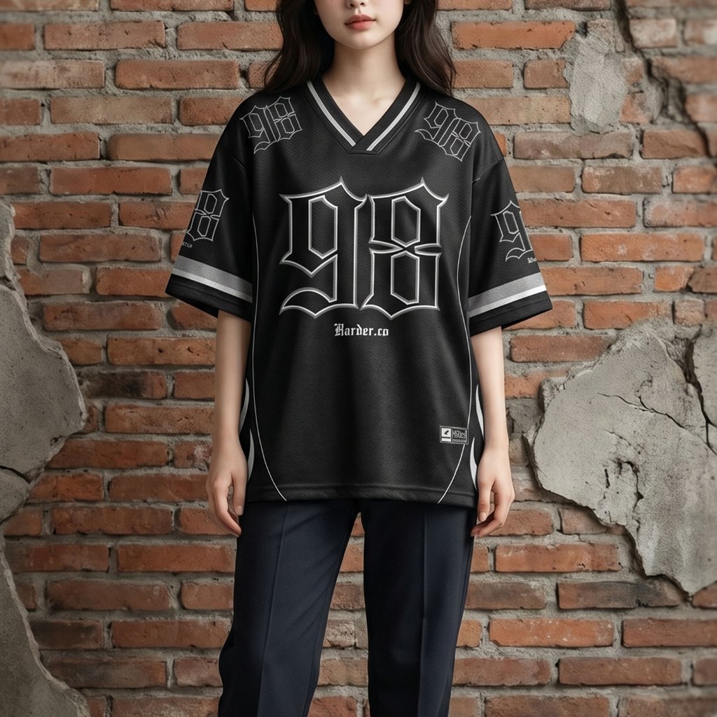 OVERSIZE JERSEY ORIGINAL HARDER JERSEY 98 - OVERSIZE DRYFIT เสื้อยืด OVERSIZE VINTAGE JERSEY