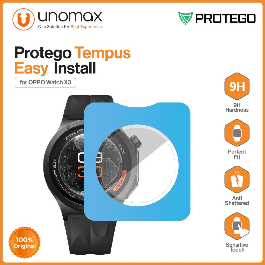 กระจกนิรภัย Oppo Watch X3 Protego Temple Glass Screen Protector