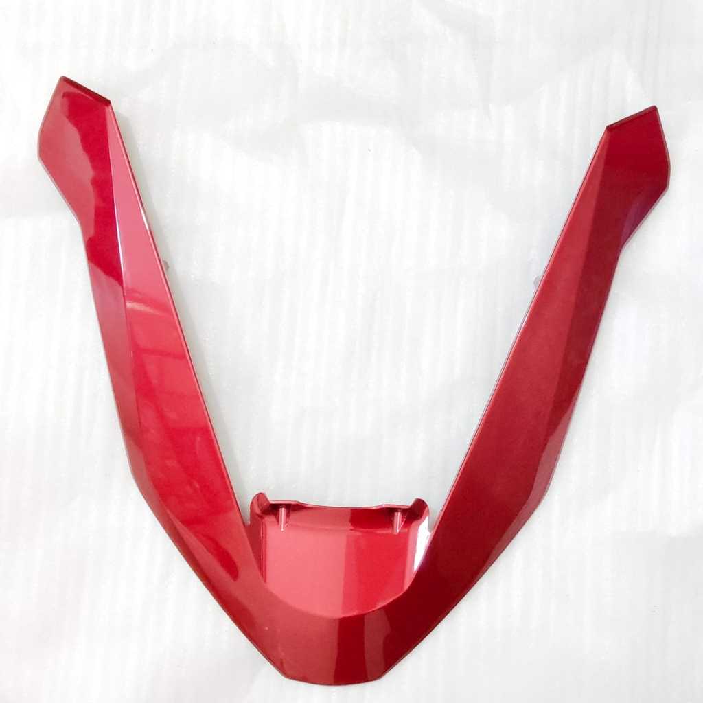 MERAH Maroon Red Front Garnish - Honda PCX 160 K1ZV - 64305K1YDC0ZU