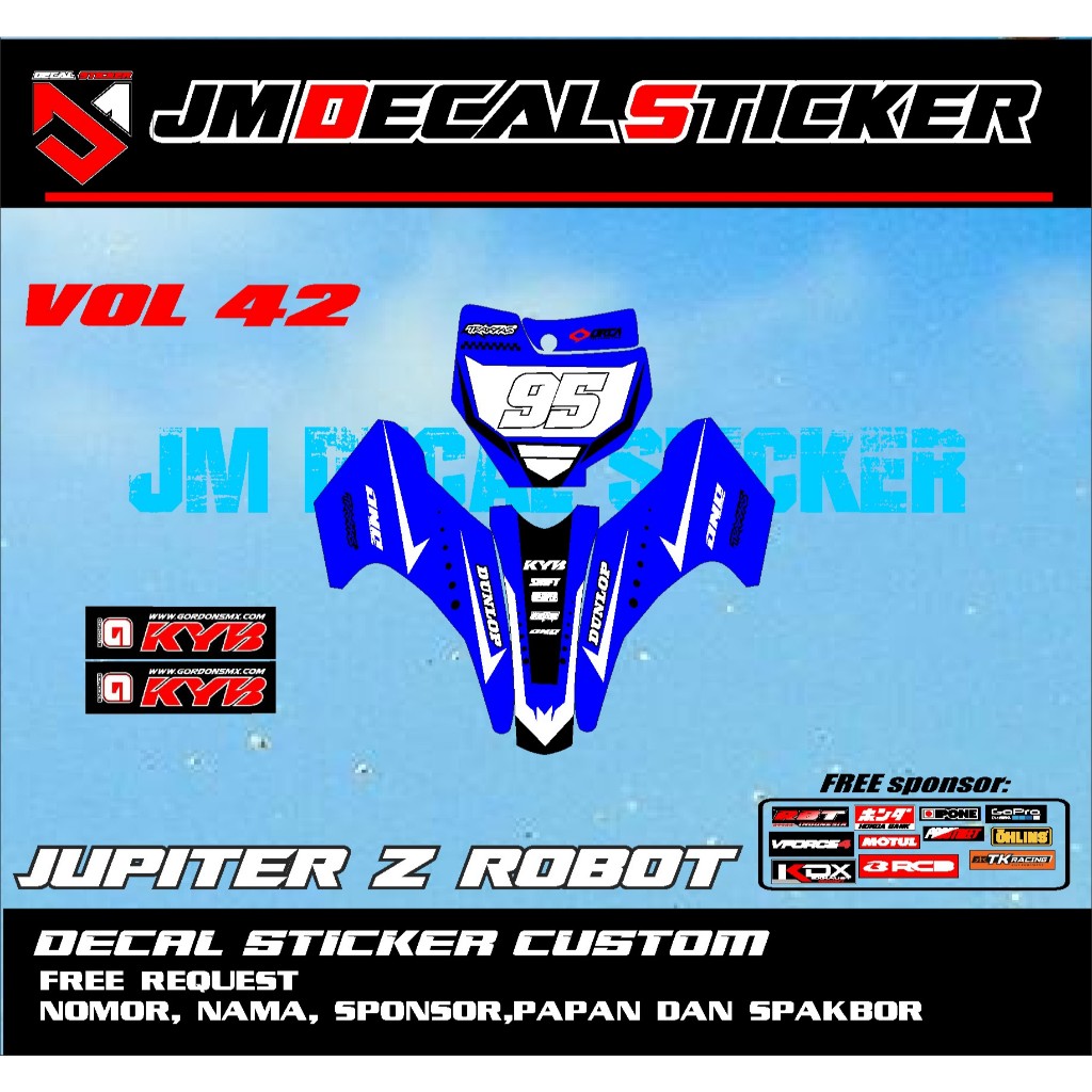 DECAL STICKER NUMBER PLATE KTM SPAKBOR CRF 110 ใหม่ล่าสุด MOST VIRAL STICKER JM vol 42