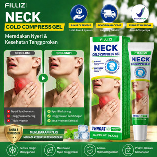 Diskon Spesial FILLIZI Gel Pendingin Leher & Tenggorokan, Meredakan Nyeri Tenggorokan, Suara Serak, Menenangkan Ketidaknyamanan Leher & Tenggorokan dengan Efek Dingin