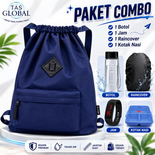 Tas Totebag Serut Mikro Polos / Totebag Bisa Cewek/Cowok/ Totebag Multifungsi/ Tas/ Tas Korea