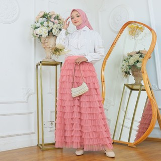 ROK TUTU MILANNA TULLE SKIRT / ROK COUPLE DEWASA DAN ANAK/ROK TUTU REMPEL TUMPUK/ROK TUTU DEWASA PEMINIM