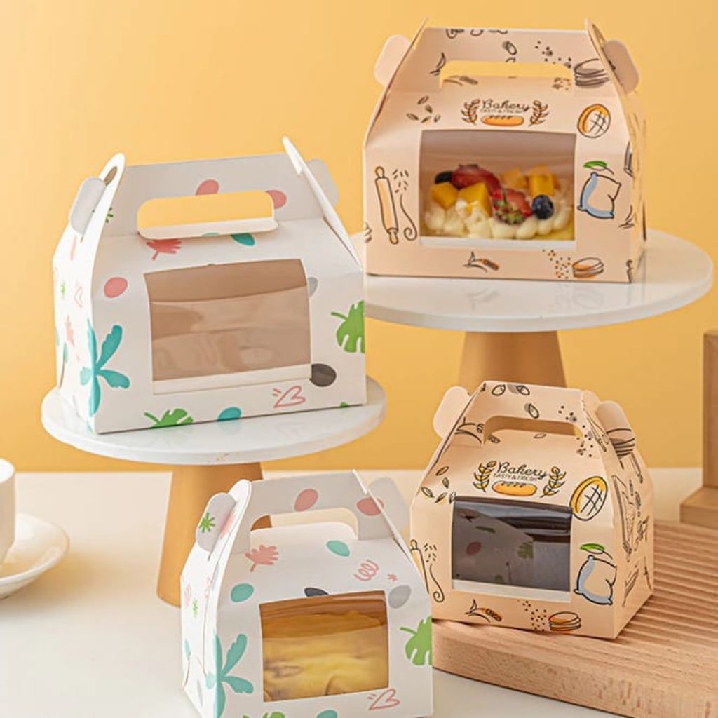 Gable Box / Cake Box / Cake Box Carrying Gift Kk01