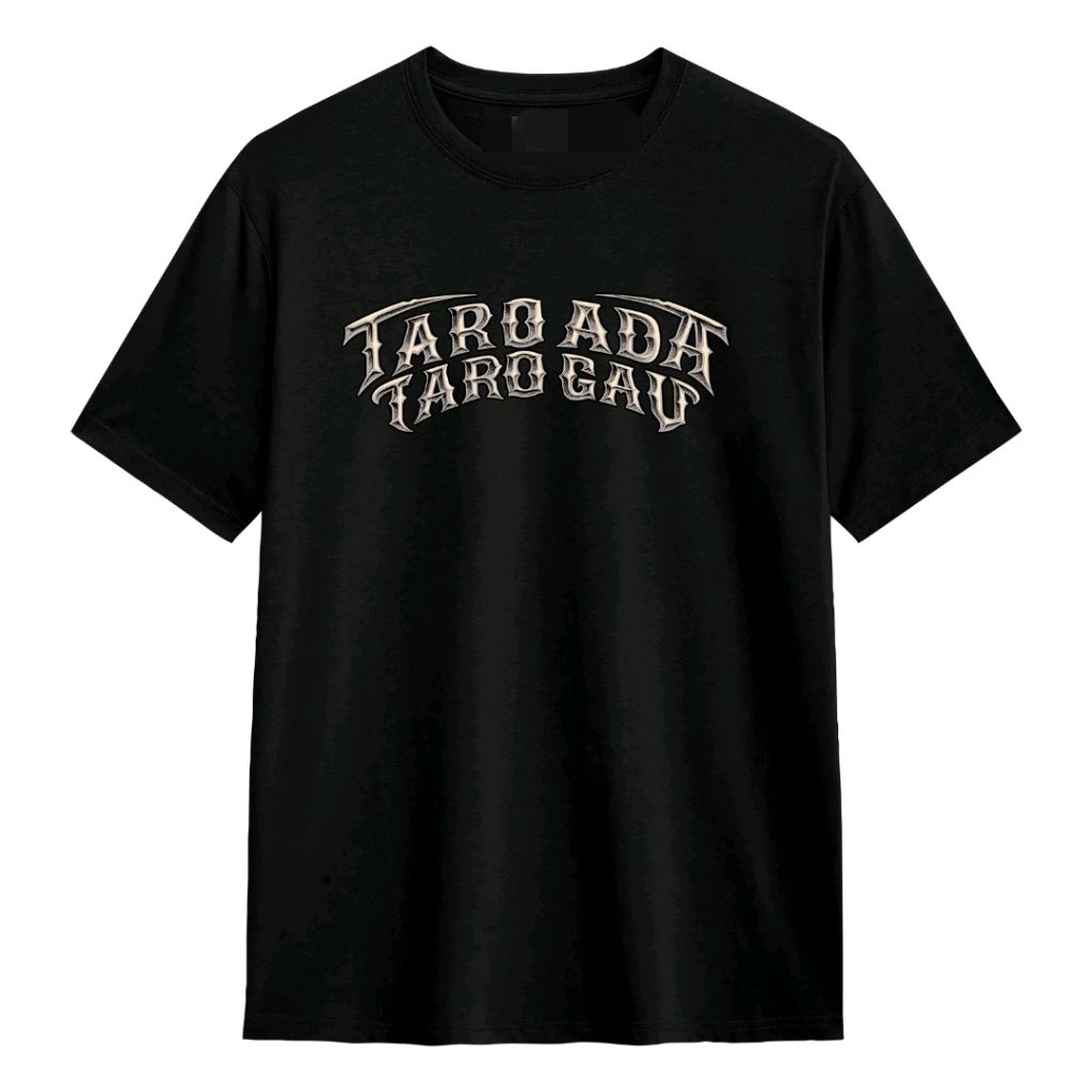 เสื้อยืด TARO พร้อม TARO GAU MOTIF WITH SILVER WRITING