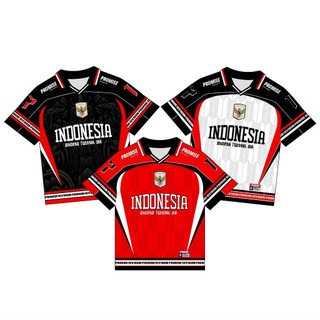 PROMISE Jersey Indonesia Kemerdekaan 17 Black Unisex Jumbo Sport Dri-fit Milano Full Printing Sublimasi Nyaman & Adem