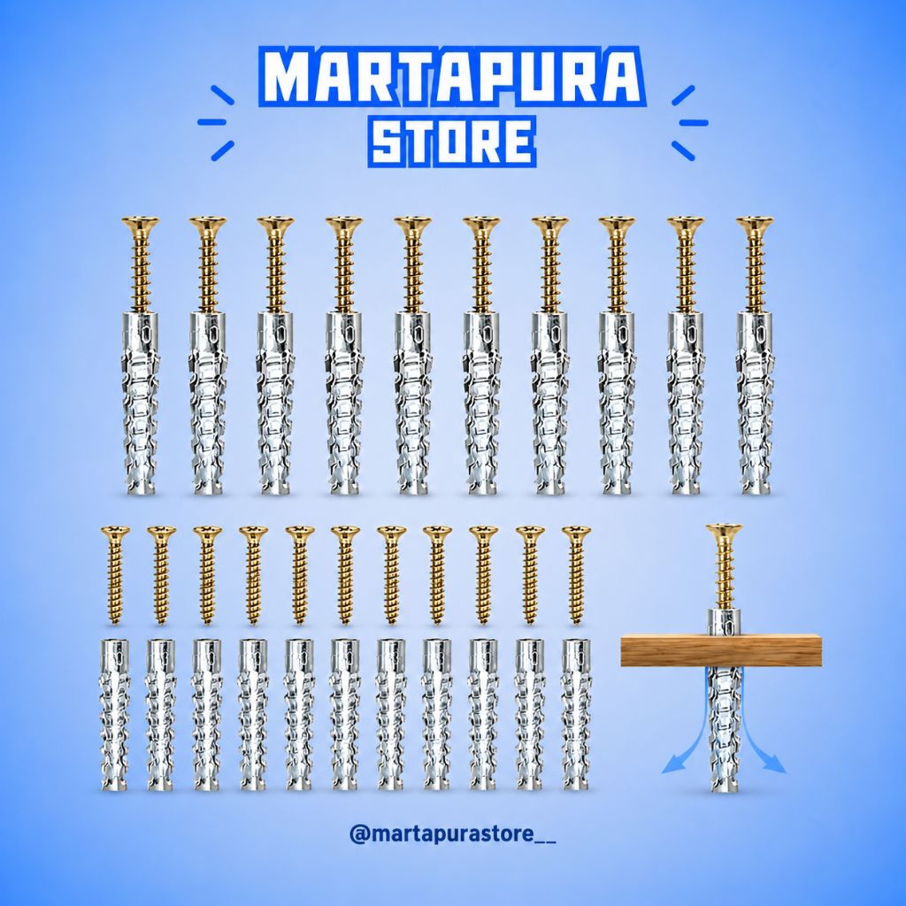 (ต่อ 5 ชิ้น) EXPANSION SCREWS, WALL BOLTS, EXPANSION ANCHOR SCREWS