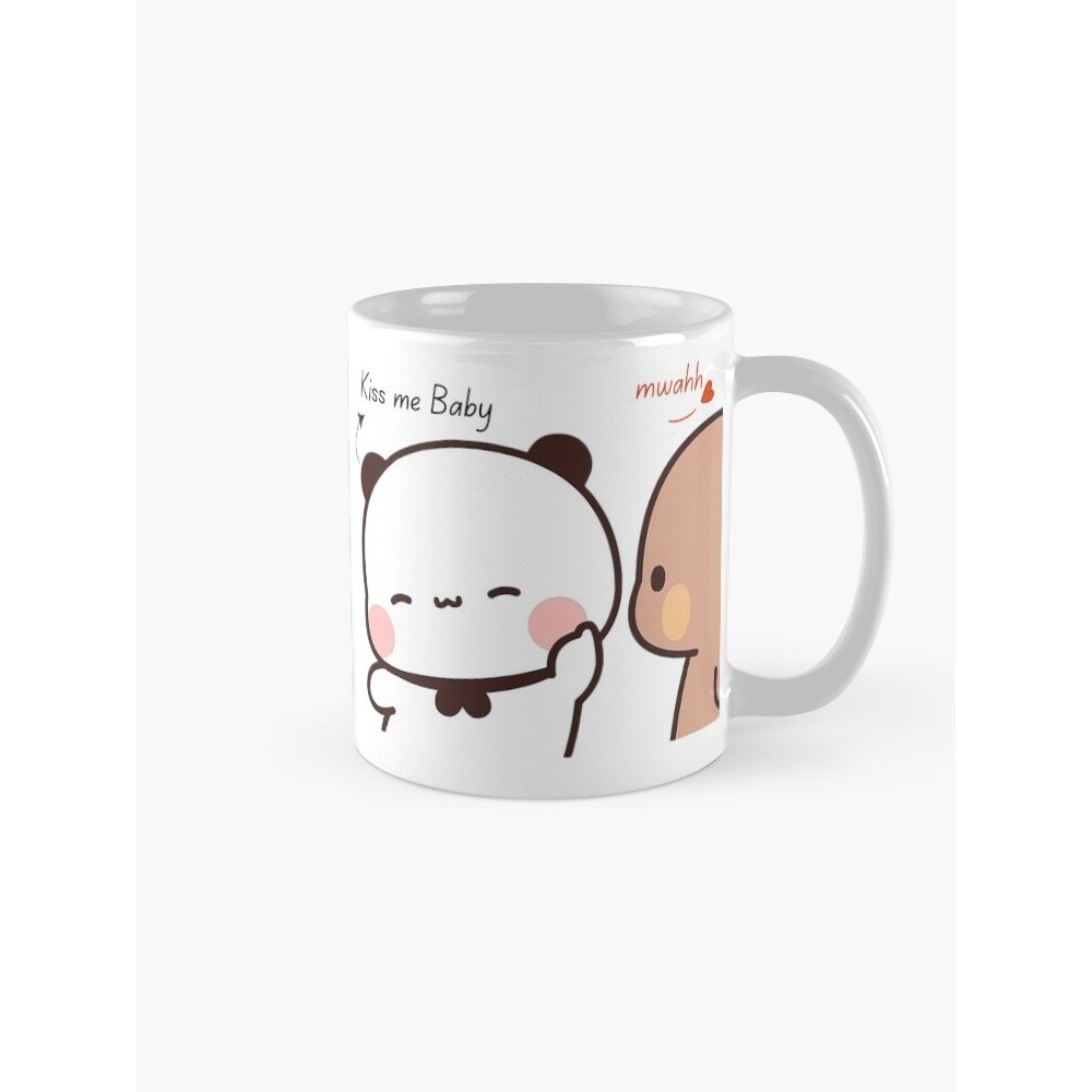 Kiss Me Baby canwah Bubu Dudu Panda Bear คู่ 2026 แก้วกาแฟ