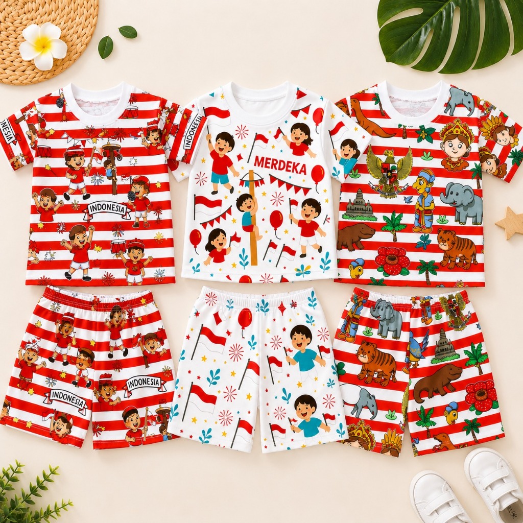 TOKOLOBO INDONESIAN AUGUST CHILDRENS SUIT PRINTING [ESTIMATION 9 MONTHS - 6 ปี]
