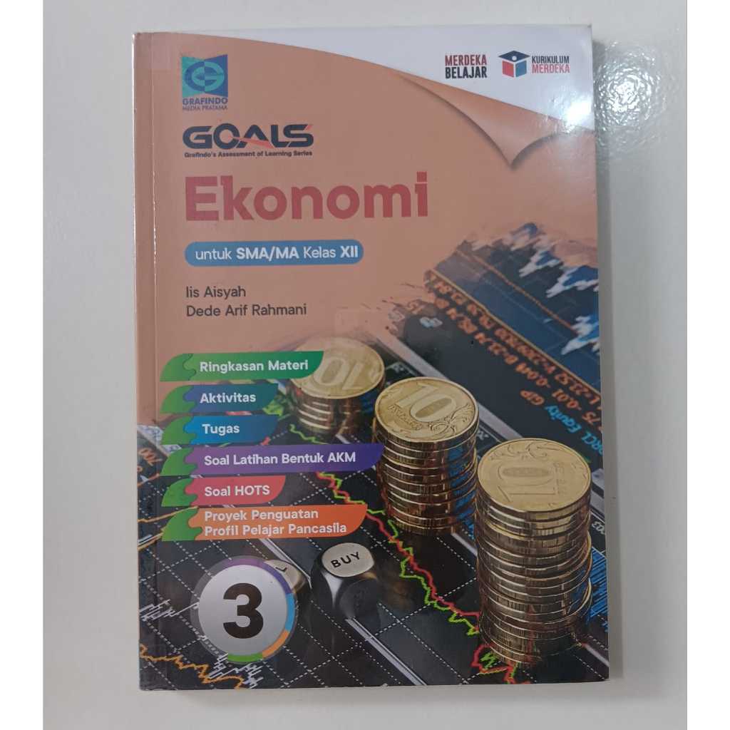 หนังสือ GOALS สั่งซื้อล่วงหน้าสําหรับเศรษฐศาสตร์มัธยมปลายอาวุโส/อาชีวะ ม.ปลาย ป. 12
