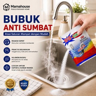 Bubuk Anti Sumbat Melancarkan Saluran Mampet Ringan Sedang Air Pipa Tersumbat