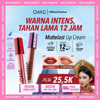OMG - NBEP LIP CREAM 18 SHADES - Warna Intense, Tahan Lama, Ringan