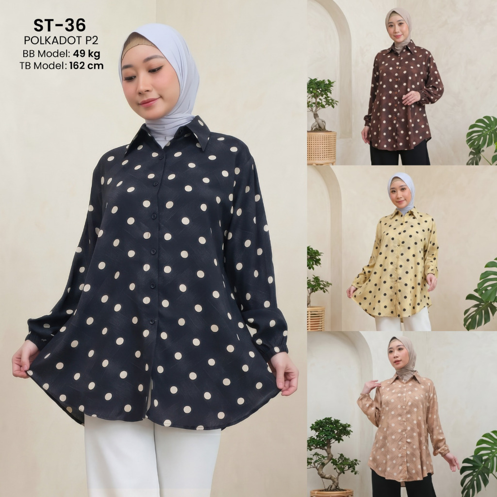 Trend ST-36 SemiTunic เสื้อเรยอนพรีเมี่ยม LD120 LD110 Allsize เสื้อแขนยาวผู้หญิง