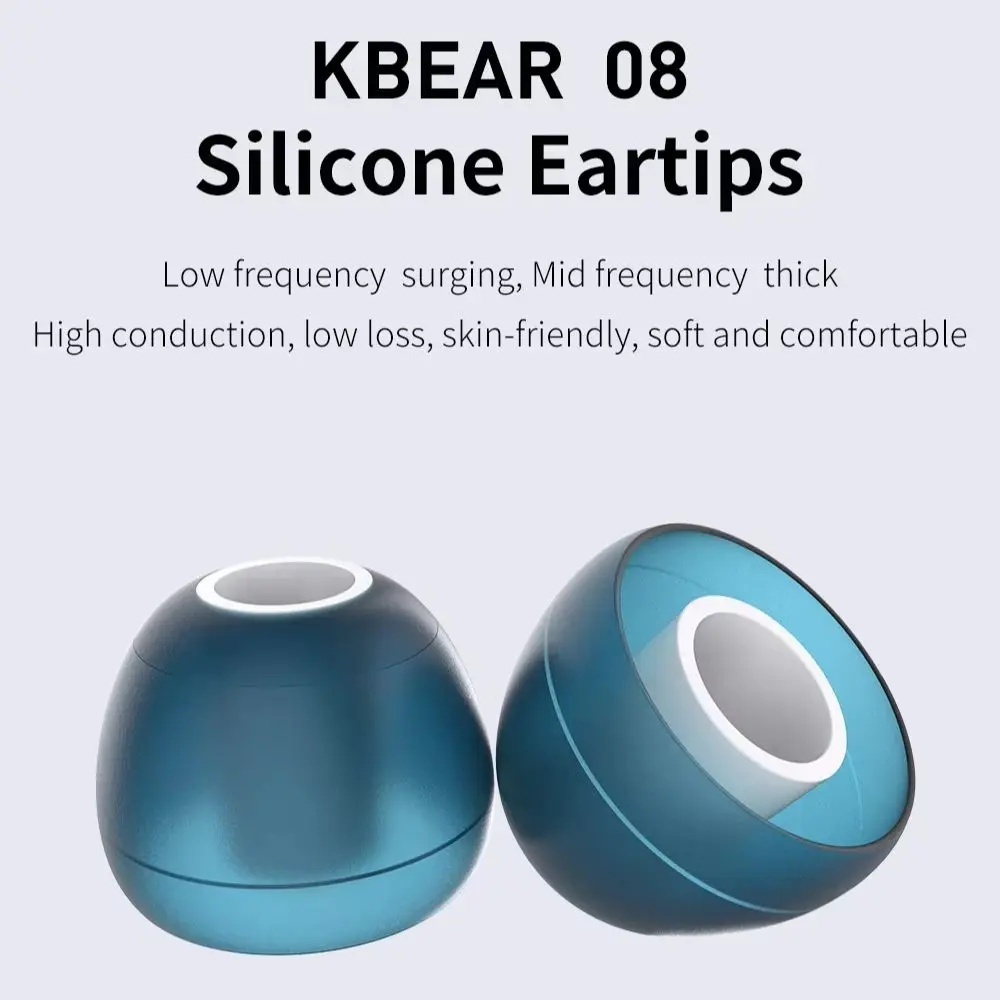 KBEAR 08 Eartips ซิลิโคนอ่อนนุ่มอัพเกรดเปลี่ยนหูฟังยาง