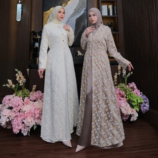 Dumma.id Set Outer Jemina Tencel Foam Print Mix Yamaha Silk Dress Mewah